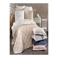 MODA ÇEYİZ GELİN SETİ MİHRİMAH 601 KREM-GÜMÜŞ – görsel 4