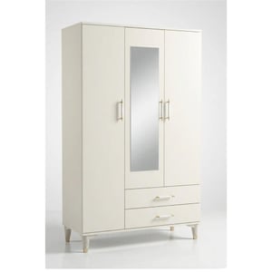 DİZAYNHOME 3 KAPAKLI GARDROP / BEYAZ