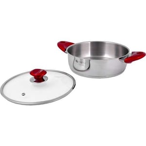 ÖNCÜ ÇELİK TENCERE KARNIYARIK 28 CM CAM KAPAK