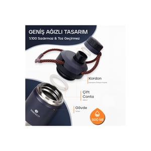 SCHAFER SANTECO KTWO SPORCU TERMOSU 710 ML-BEYAZ