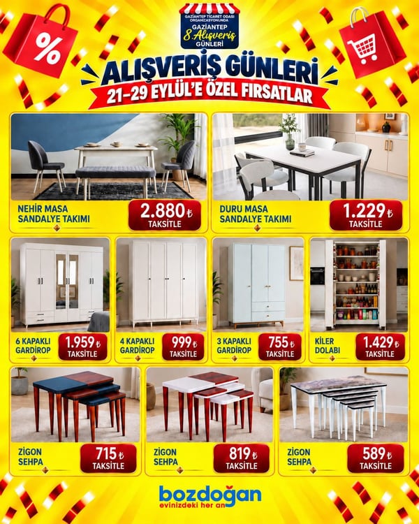 Bozdoğan Çeyiz Alışveriş Günleri kampanyası – görsel 59