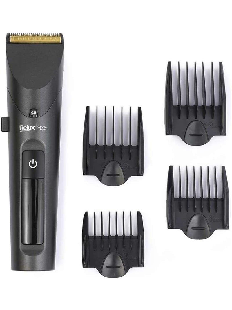 RELUX RHC6800 GROOM EXPERT TİTANYUM BIÇAK SARJLI ISLAK KURU (IPX6) SAÇ & SAKAL KESME MAKİNESİ