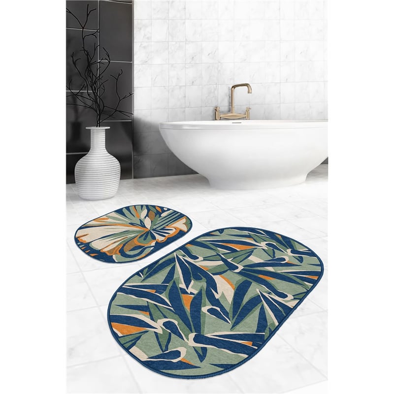 KATAMO EBRU 2 Lİ PASPAS TAKIMI KREM (OVAL)